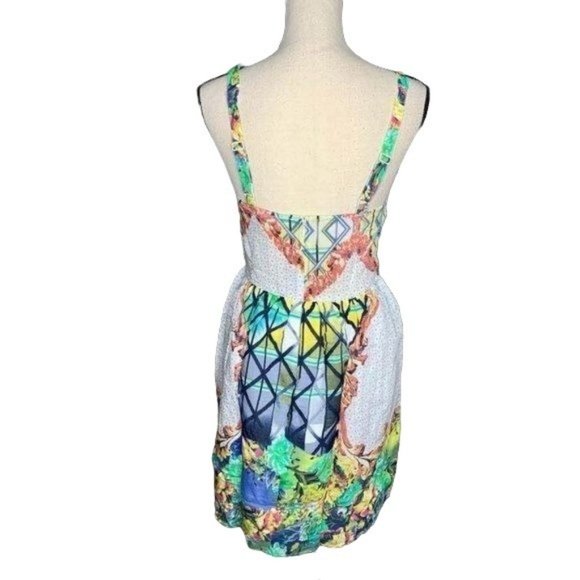 Hem & Thread Multi-Color Sleeveless Mini Dress M - Picture 3 of 7
